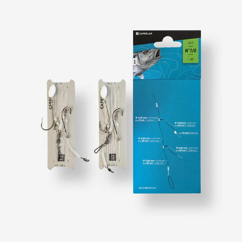 Bas De Ligne De Pêche En Surfcasting SYMB HVY X2 N°1/0 2 Bas De Ligne De Pêche En Surfcasting SYMB HVY X2 N°1/0 – Image 2
