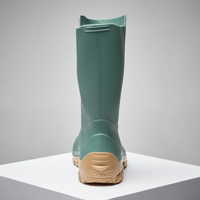 BOTTILLONS VERTS LEGER PVC 100 FEMME 3 BOTTILLONS VERTS LEGER PVC 100 FEMME – Image 3