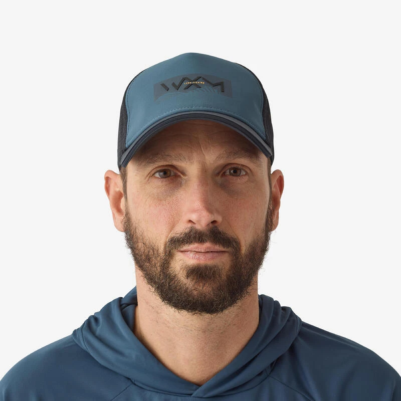 Casquette De Pêche Imperméable - FC 900 WXM Bleue Grise 1 Casquette De Pêche Imperméable - FC 900 WXM Bleue Grise