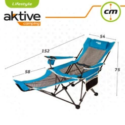 Chaise Longue Pliante De Camping Aktive -Pêche Passion Soldes chaise longue pliante de camping aktive 5