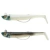 COMBO Shad Texan Anchois ANCHO 70 6gr BLANC/DOS NOIR Pêche En Mer