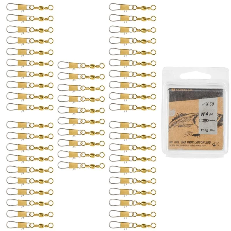 Émerillon Pêche Rolling Snap INOX BRASS SW X50 3 Émerillon Pêche Rolling Snap INOX BRASS SW X50 – Image 3