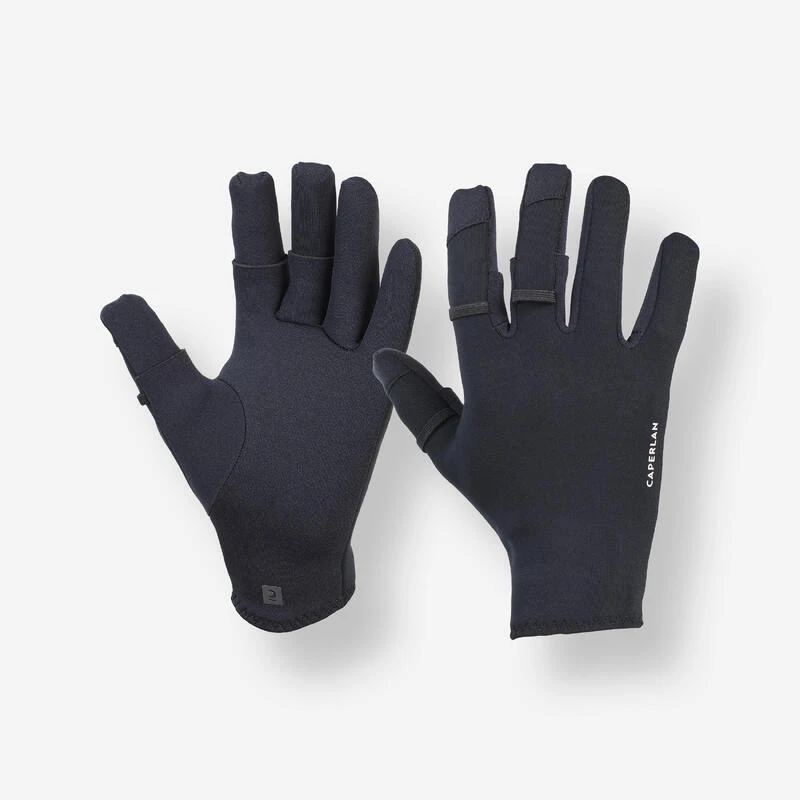 Gants De Pêche 500 Thermo Néoprène 1mm Noirs Avec 3 Doigts Ouvrables 1 Gants De Pêche 500 Thermo Néoprène 1mm Noirs Avec 3 Doigts Ouvrables