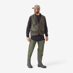 GILET De Pêche 500 Kaki 19 GILET De Pêche 500 Kaki -Pêche Passion Soldes gilet de peche 500 kaki 9