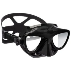 Masque Chasse Sous-marine C4 CARBON - Plasma Noir Verre Miroir
