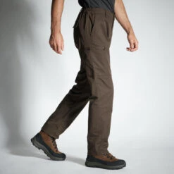 PANTALON CARGO RESISTANT STEPPE 300 MARRON -Pêche Passion Soldes pantalon cargo resistant steppe 300 marron 3