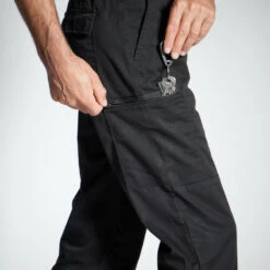 PANTALON CARGO RESISTANT STEPPE 300 NOIR -Pêche Passion Soldes pantalon cargo resistant steppe 300 noir 5