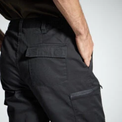 PANTALON CARGO RESISTANT STEPPE 300 NOIR -Pêche Passion Soldes pantalon cargo resistant steppe 300 noir 6