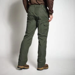 PANTALON CHASSE CHAUD VERT 100 -Pêche Passion Soldes pantalon chasse chaud vert 100 2
