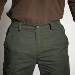 PANTALON CHASSE CHAUD VERT 100 -Pêche Passion Soldes pantalon chasse chaud vert 100 5