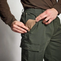 PANTALON CHASSE CHAUD VERT 100 -Pêche Passion Soldes pantalon chasse chaud vert 100 7