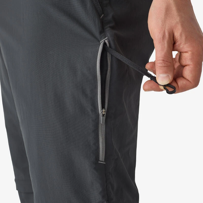 Pantalon De Pêche Convertible UPF50+ Homme - FT 500 ANTI-UV Gris 7 Pantalon De Pêche Convertible UPF50+ Homme - FT 500 ANTI-UV Gris – Image 7