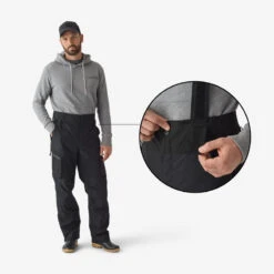 Pantalon De Pêche Imperméable Homme - FT 500 WPF Noir -Pêche Passion Soldes pantalon de peche impermeable homme ft 500 wpf noir 2