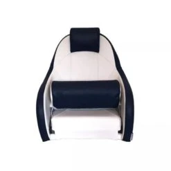 SIÈGE PILOTE DELUXE - BLANC / BLEU -Pêche Passion Soldes siege pilote deluxe blanc bleu 2