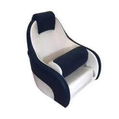 SIÈGE PILOTE DELUXE - BLANC / BLEU -Pêche Passion Soldes siege pilote deluxe blanc bleu 3