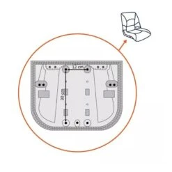 SIÈGE PILOTE DELUXE - BLANC / BLEU -Pêche Passion Soldes siege pilote deluxe blanc bleu 5