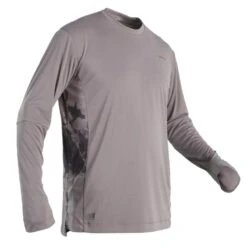 Tee-shirt De Pêche Anti-UV 500 Gris -Pêche Passion Soldes tee shirt de peche anti uv 500 gris 5
