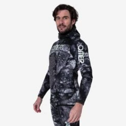 Veste Chasse Sous-marine OMER Homme Néoprène Refendu 5mm - BLACKSTONE